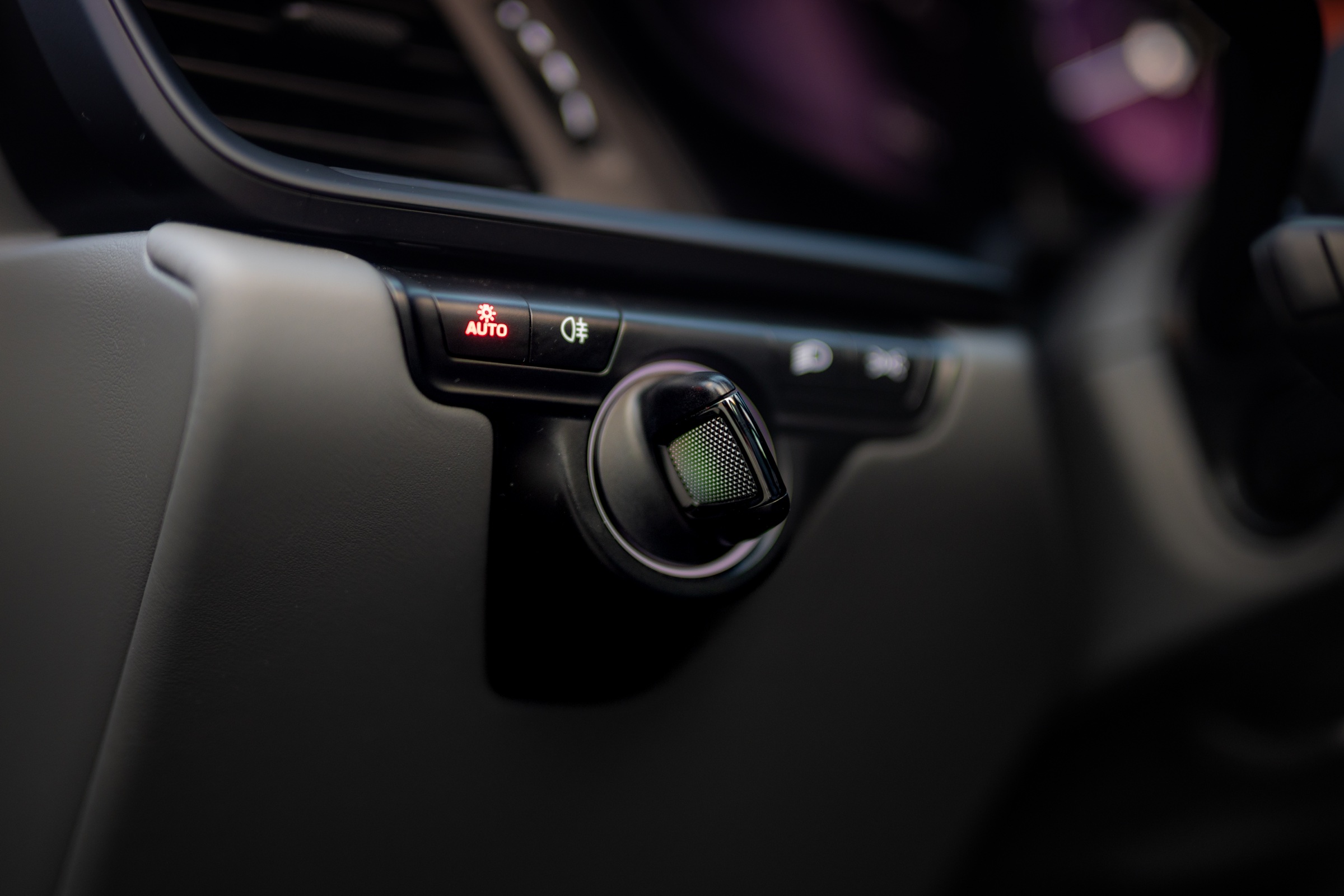 Porsche 911 interior control detail